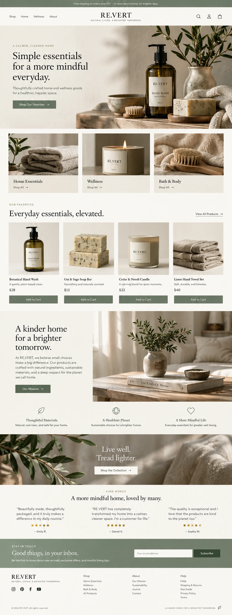 A store built with the AI store builder